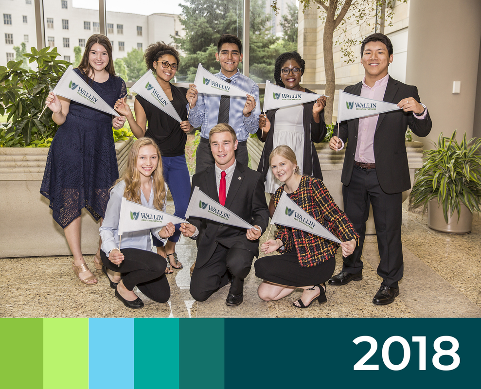 2018 Cover for Annual Report with Large Group of Students
